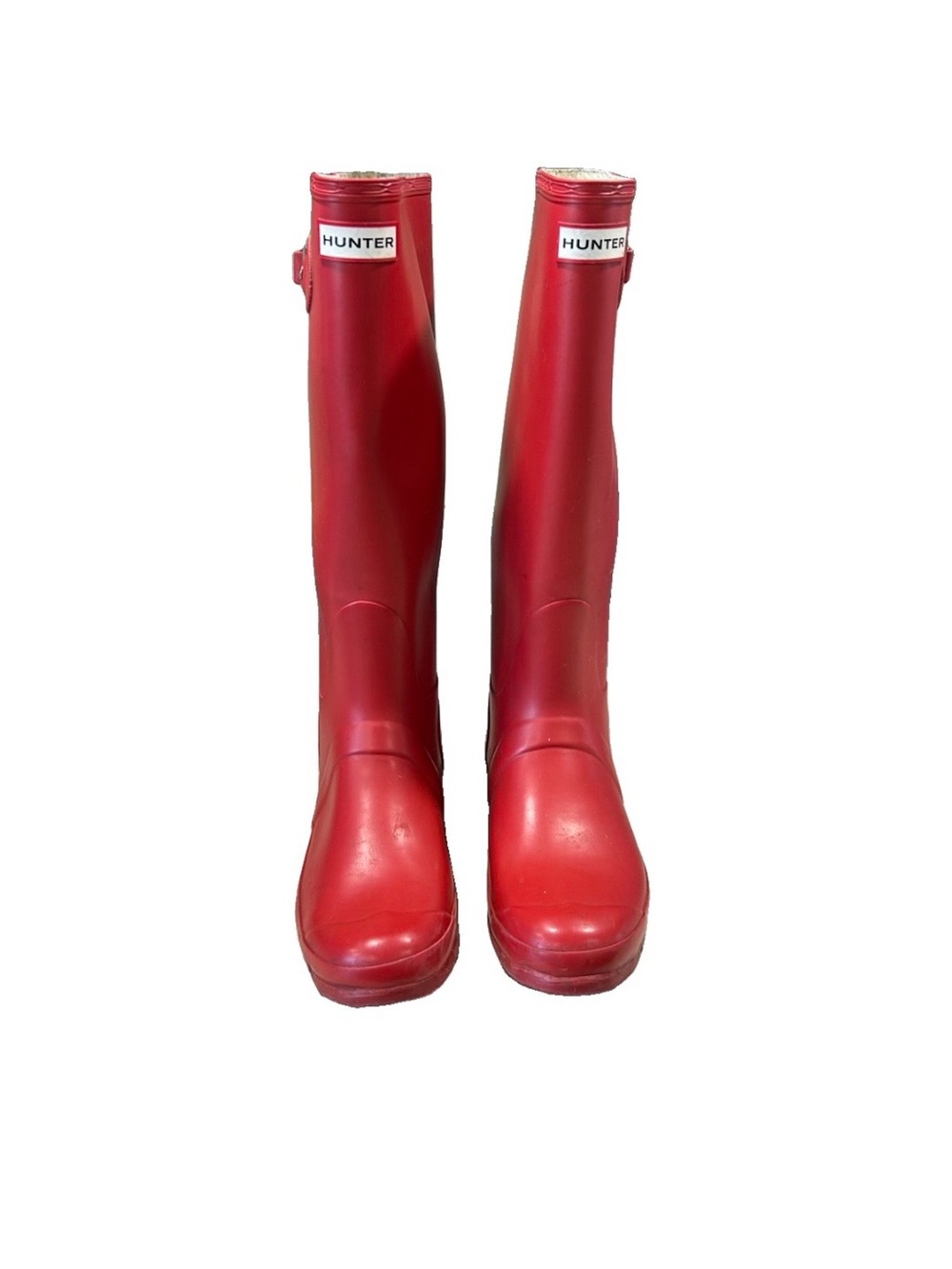 Hunter Original Tall Matte Rain Boots US 10- Red Fishermencore Trendy Fall